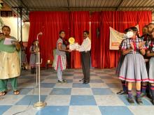 Ardra secured 1st position in folk song